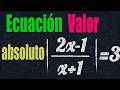 Ecuaciones con valor absoluto #algebra  #valorabsoluto #ecuaciones 