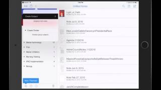 Organizing Notes in Notability