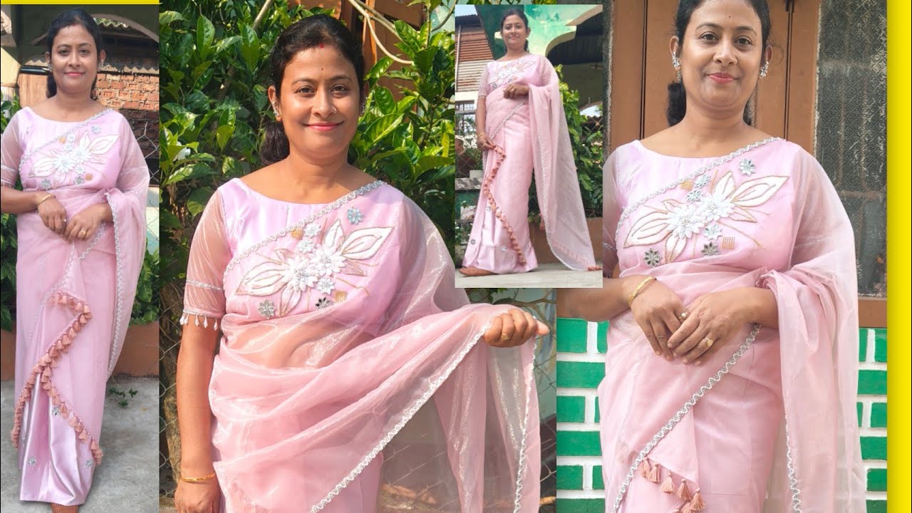 Unique design mekhela sador#viralvideo #handbroidery #saree #embroiderydesigns 