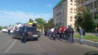 Страшная авария с маршруткой в Новомосковске 18.05.2017