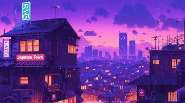 Lost in Neon Rain 🌙 80s 90s Lofi Hip Hop | Study Sleep Relax Nostalgic Night | The Japanese Town