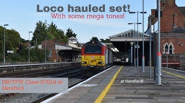 DB/TFW 67 Loco hauled train (Ilkley tones in the cab!)