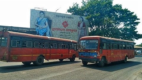 MSRTC BUSES REACTIONS AT AHMEDNAGAR 2022 NEW VIDEO