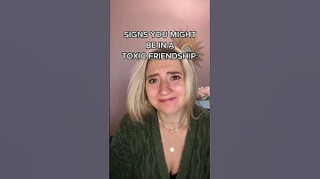 Thumbnail of signs you're in a TOXIC FRIENDSHIP #shorts