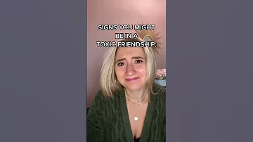 Signs You Re In A TOXIC FRIENDSHIP Shorts 