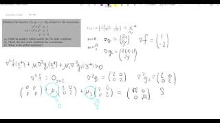 Second Order Sufficient Conditions for a Minimizer