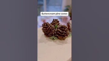 Buttercream pine cone tutorial