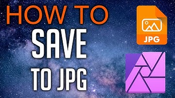 How to Save Affinity Photo as Jpeg