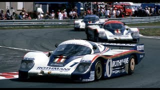 LE MANS 1989 GROUP C: Old VHS footage with PURE ENGINE SOUND