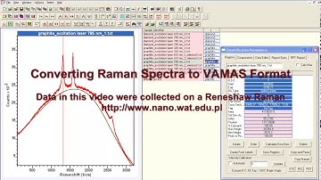 Converting Raman Data from ANSI ASCII txt Files in CasaXPS