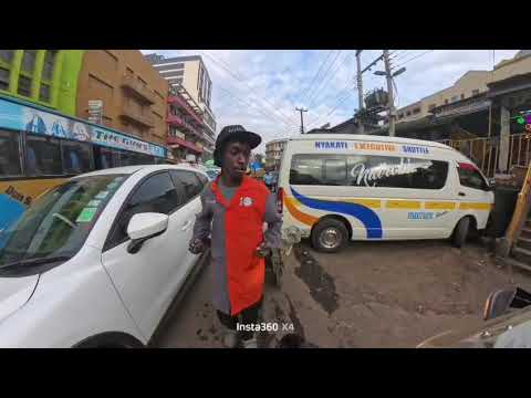 Riding my bike in downtown Nairobi 