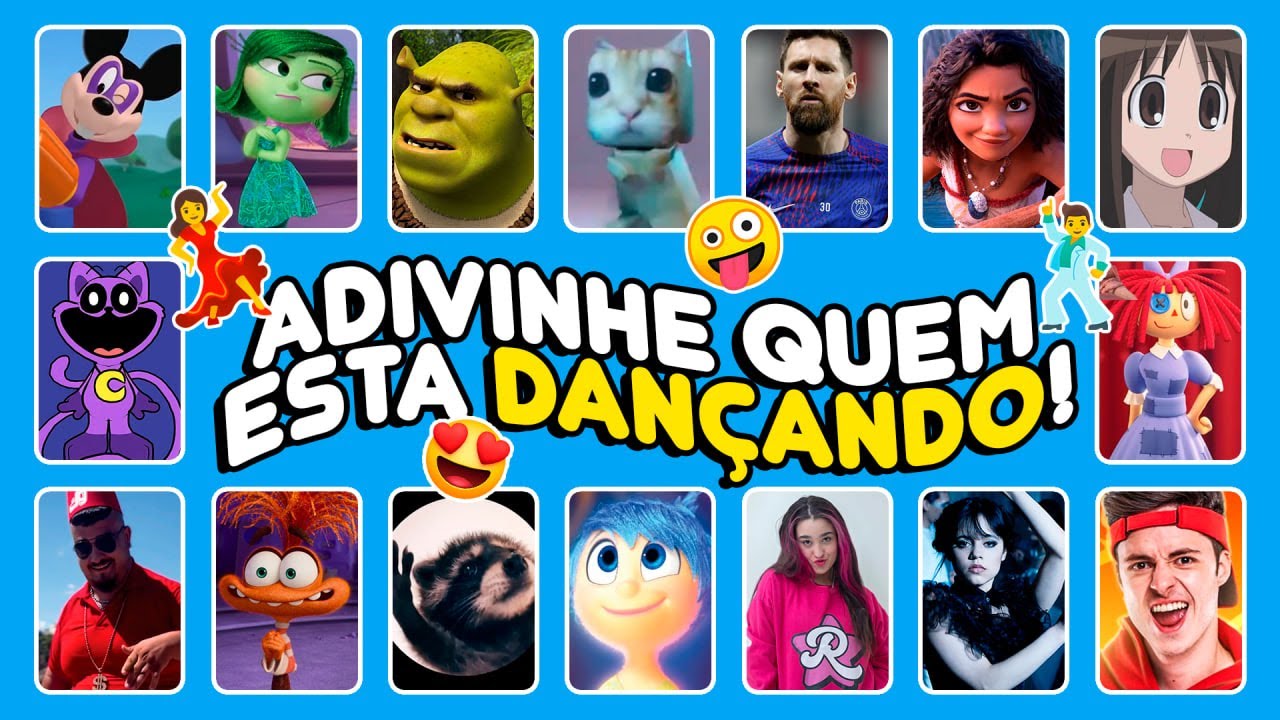 ADIVINHE QUEM ESTÁ DANÇANDO! 💃🏻 DESAFIO TIKTOK, Moana, Ó u Gás, Emilly Vick, Messi
