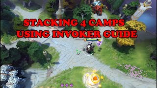 Stacking 4 camps at once using Invoker - Stacking guide | DOTA2ORBS