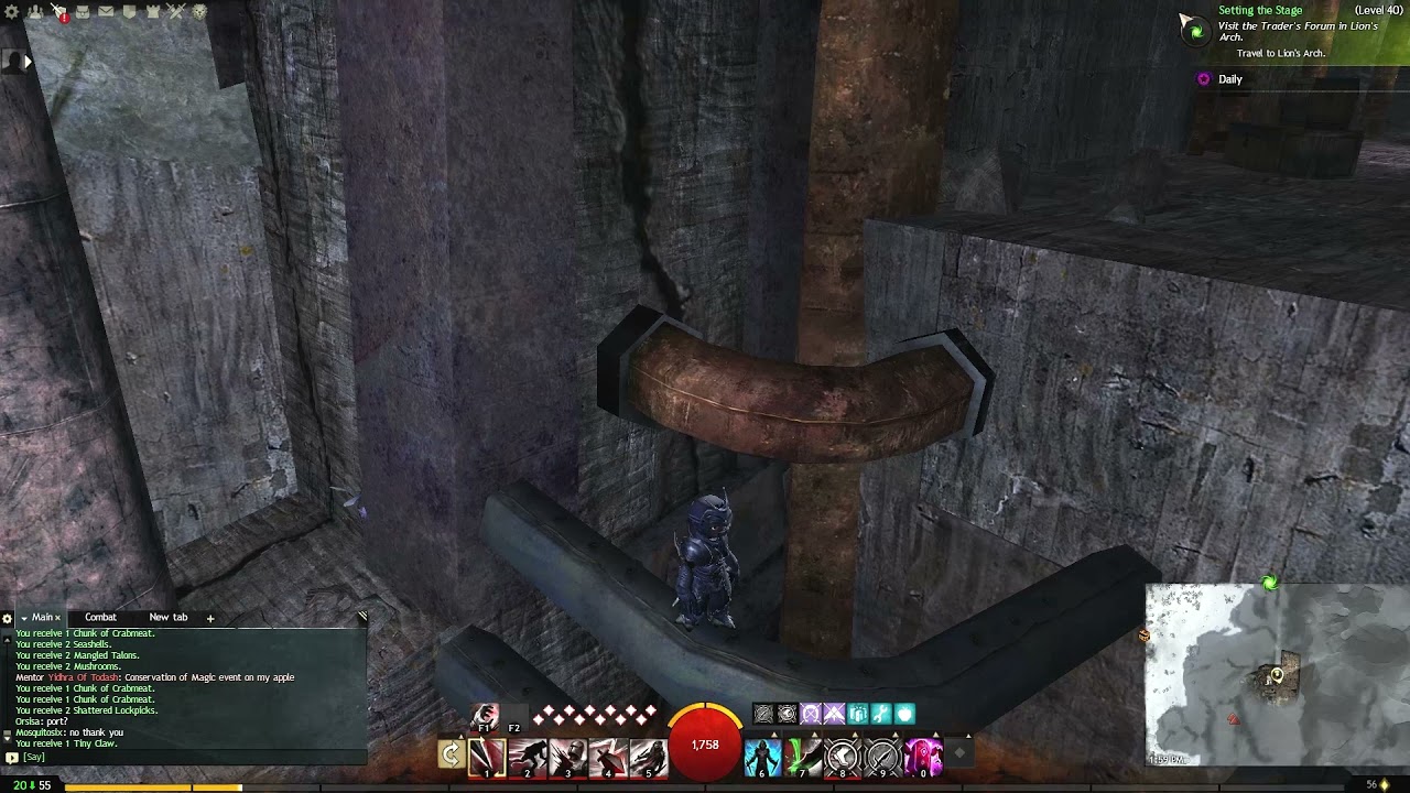 Guild Wars 2, Thief Gameplay... Snowden Drifts Jumping Puzzle