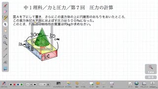 中１理科 力と圧力 第６回 圧力を調べる実験 Sparksemi