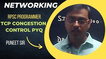 TCP CONGESTION CONTROL PYQ|RPSC PROGRAMMER & ACP|BY P.K SIR