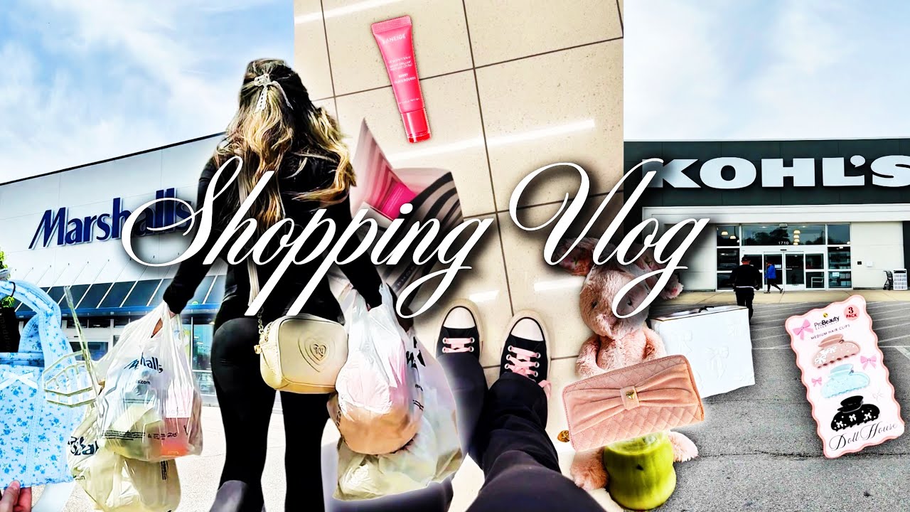 spending all my money at sephora & marshalls! Self care shopping vlog, huge Marshalls haul! ˖ ݁𝜗𝜚݁₊