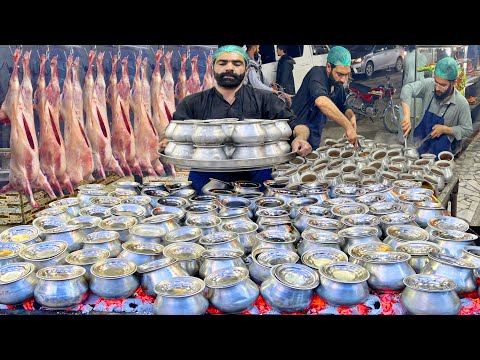 видео: Famous AFGHANI CHAINAKI Mutton Gosht Recipe | Delicious Lamb Meat Stew Making In Pots Over The Coals
