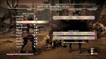 MKX Frame Data 101 w/Dojo SniperWolf