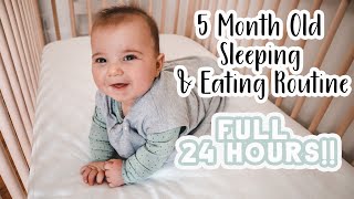 5 MONTH OLD BABY ROUTINE | BABY FEEDING & SLEEPING SCHEDULE 2021 | Breast Feeding & Purees