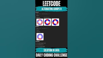 LeetCode - 3208. Alternating Groups II💛🖤 Solution👆🏻 #coding #leetcode #algorithms #dsa #algorithms