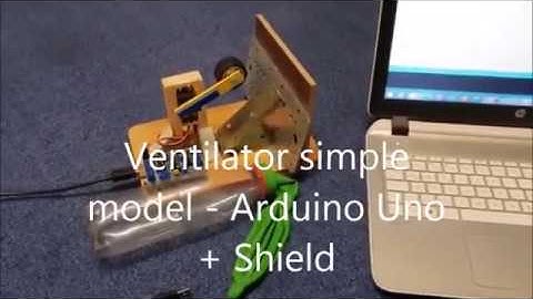 Ventilator basic simulation using Arduino - with audio
