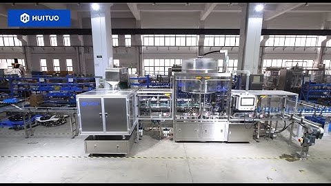 Huituo high speed rotary cylinder bottle capping machine dealing with mist sprayer and pump cap.