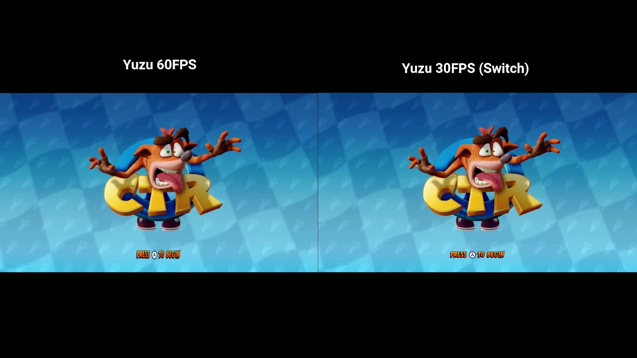 Crash Team Racing NitroFueled Intro 60fps mod vs. 30fps native Comparison (Yuzu Emulator) YouTube