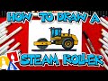 ???????? How To Draw A Steam Roller Construction ????????
