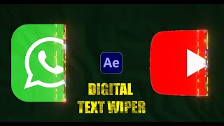 Digital Pixel Text Wipe logo animation - After Effects Tutorial