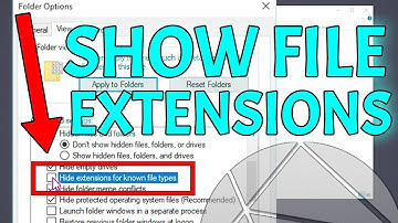 How To See File Extensions (Windows 10 Folder and Search Options)