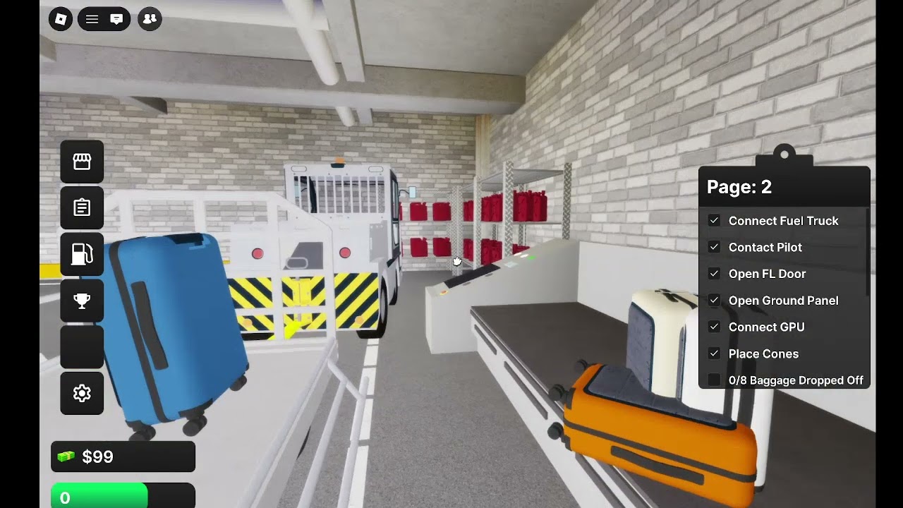 full experience / ground Crew Sim/ roblox