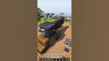 A Quick and Simple Medieval Cannon Design To Add To Your Minecraft World!! #minecraft