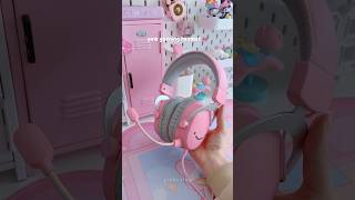 cute gaming headset 🎀 fifine H9 #kawaii #kawaiipink #pinkaesthetic #shorts