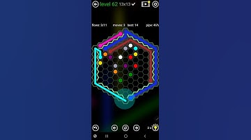 How To Solve Flow Free Hexes Jumbo Courtyard Pack Level 62 Board Walk Through Solution Walkthrough