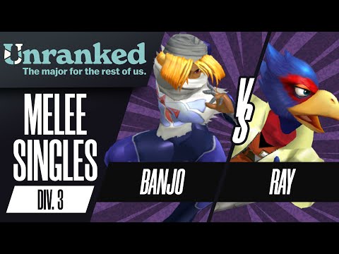 banjo (Sheik) vs Ray (Falco) - Unranked 2025 - Melee Singles - Division 3, WR1