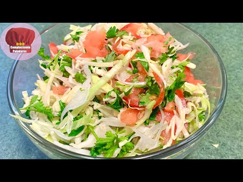 Video: Cómo Hacer Ensalada De Repollo Fresco