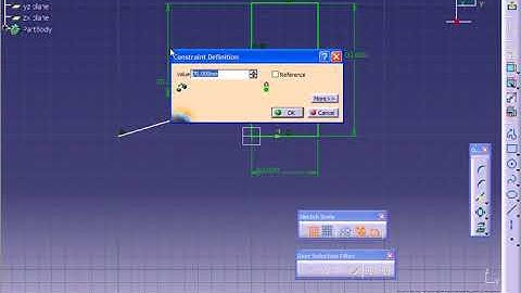 Catia V5 Tutorial 019   Split Sketch Entities