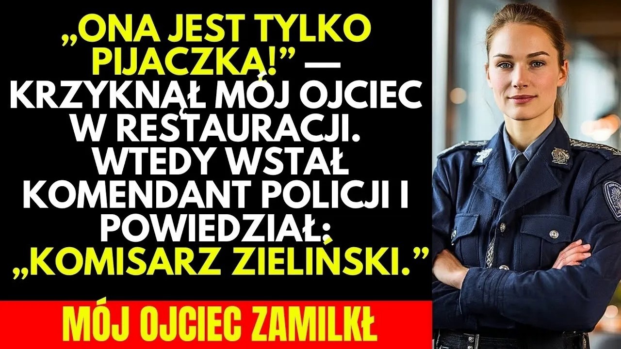 Kiedy kelner postawił przede mną kieliszek szampana, usłyszałam głos ojca z drugiego końca sali. Ślub kuzyna w eleganckiej restauracji na Starym Mieście w Warszawie miał być spokojnym wieczorem....