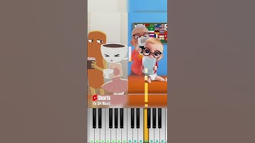 Please Pour it Properly 3D vs 2D (Brainrot) @TieAnimation - Piano Tutorial