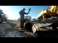 Excavator undercarriage work