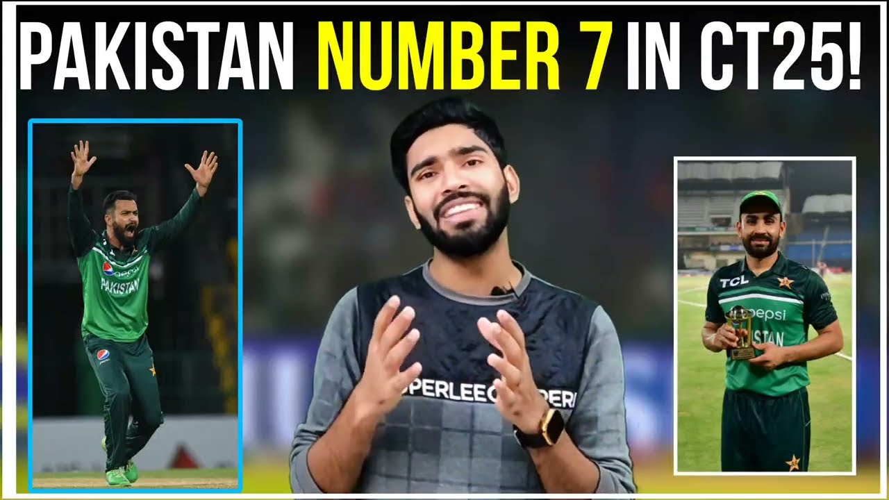 Pakistan champion Trophy 2025 squad | Pakistan number 7 player problem ...