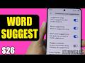 How to Turn On or Off Word Suggestions in Gboard (Samsung Galaxy S26/S26+/Ultra)