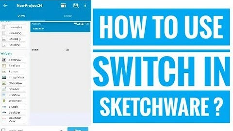 How to use Switch in Sketchware?  Sketchware tutorials