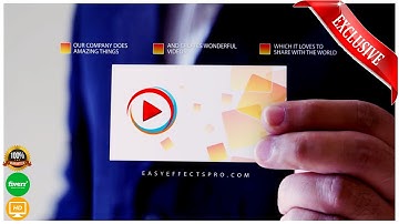 Modern Business Card Design --- mock up --- animated video production