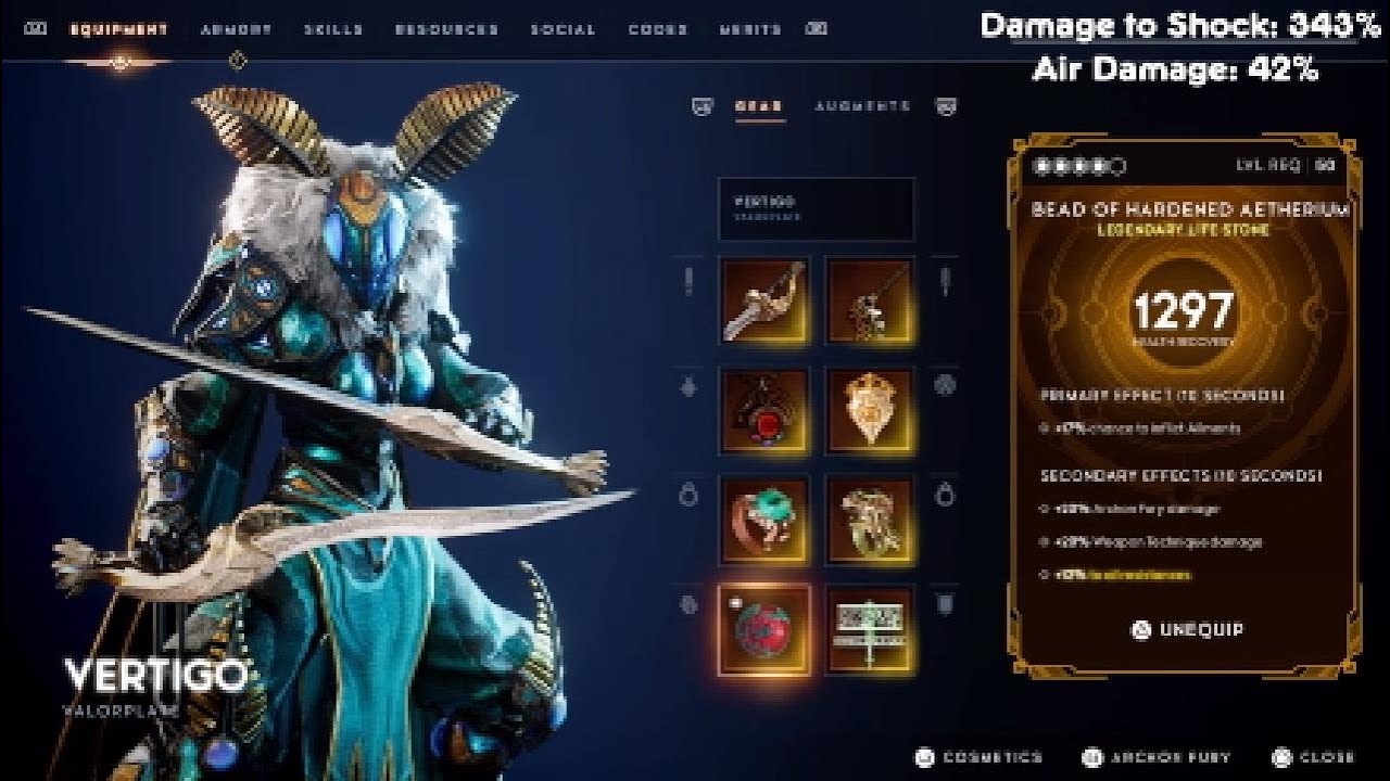 Godfall Vertigo God A.O.E Build