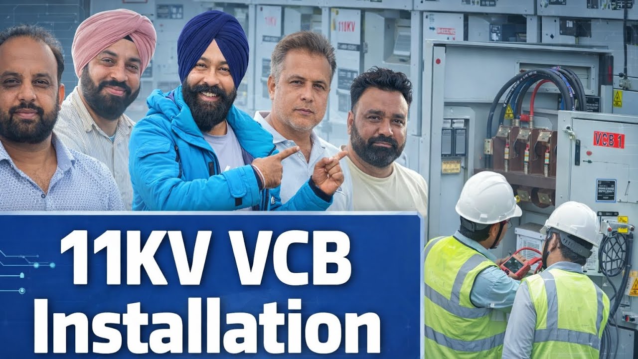 VCB Instalation || 66KV GRID shutrana || Vlog || PSPCL || Grid Maintenance Team@jpsfilmspatran