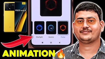 🔥POCO X6 Pro 5G Fingerprint Animation | POCO X6 Change Fingerprint Unlock Animation
