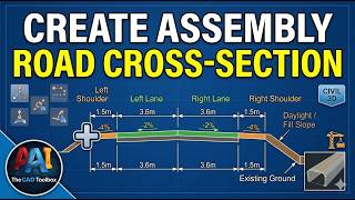 Create Assembly in Civil 3D | Road Cross-Section Assembly Tutorial