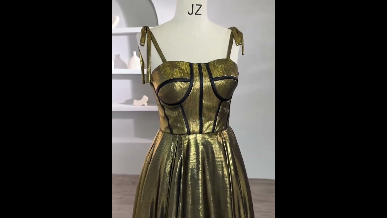 Elegant Black Gold Prom Dresses